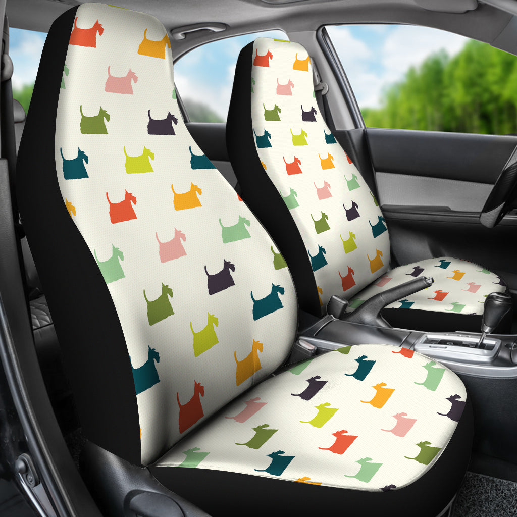 Scottish Terriers Print Design LKS305 Car Seat Covers