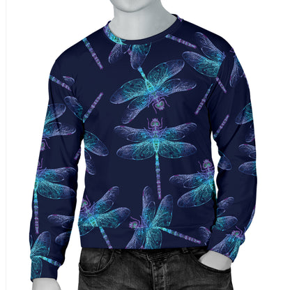 Dragonfly Hand Drawn Style Print Men Long Sleeve Sweatshirt