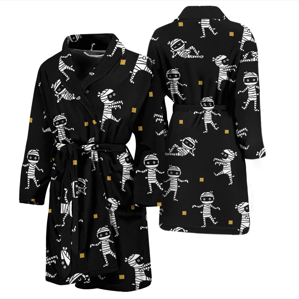 Mummy Cute Print Design LKS301 Men Bathrobe