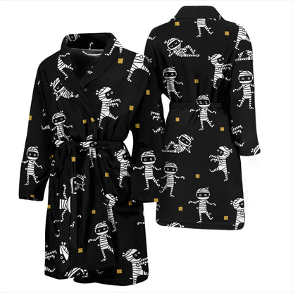 Mummy Cute Print Design LKS301 Men Bathrobe