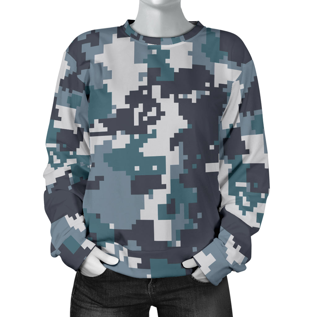 ACU Digital Urban Camouflage Women Long Sleeve Sweatshirt