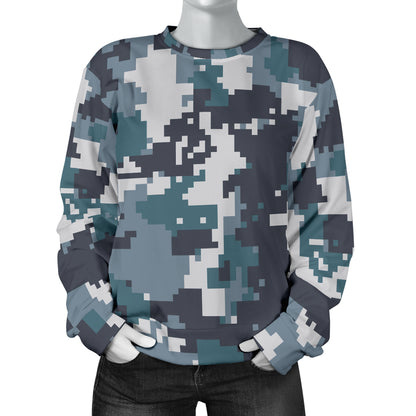 ACU Digital Urban Camouflage Women Long Sleeve Sweatshirt