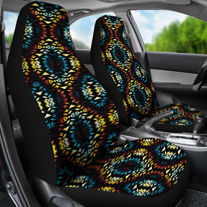 Tribal Pattern Print Design LKS309 Car Seat Covers