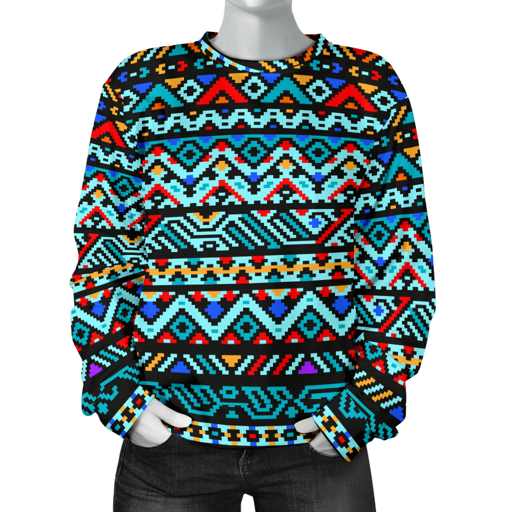 Southwestern Style Women Long Sleeve Sweatshirt