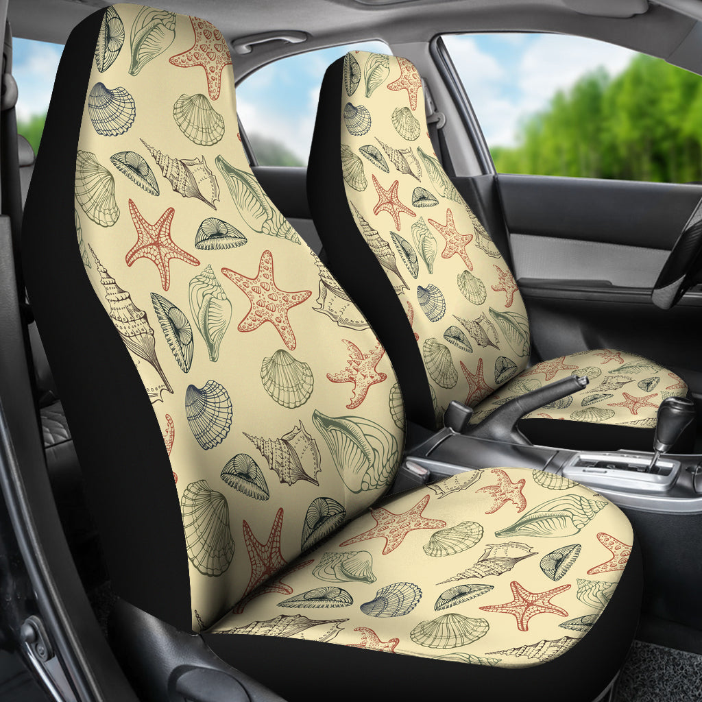 Seashell Print Design LKS305 Car Seat Covers
