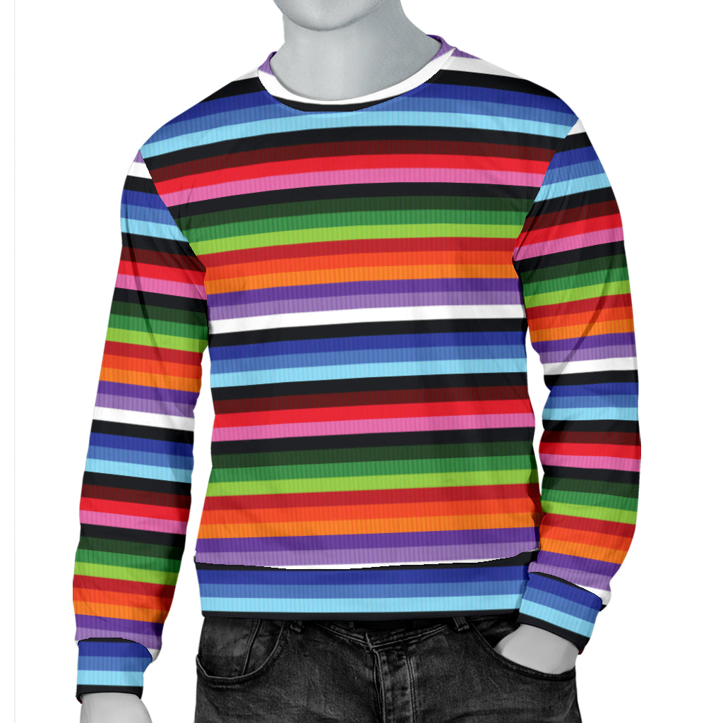 Serape Design Men Long Sleeve Sweatshirt