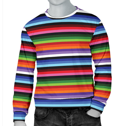 Serape Design Men Long Sleeve Sweatshirt
