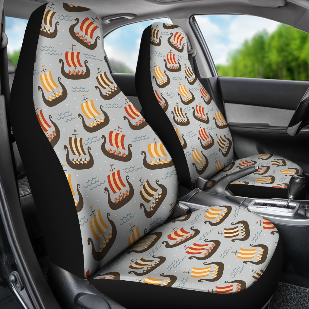 Vikings Print Design LKS308 Car Seat Covers