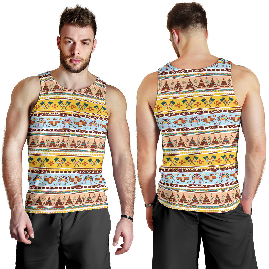 Native American Pattern Design Print Men Tank Top
