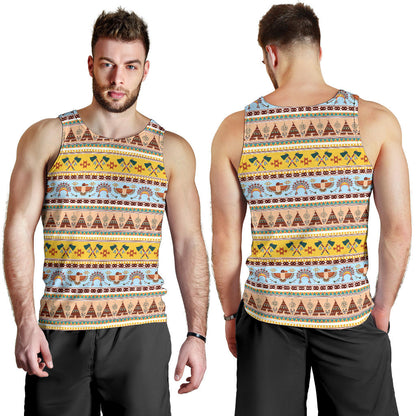 Native American Pattern Design Print Men Tank Top