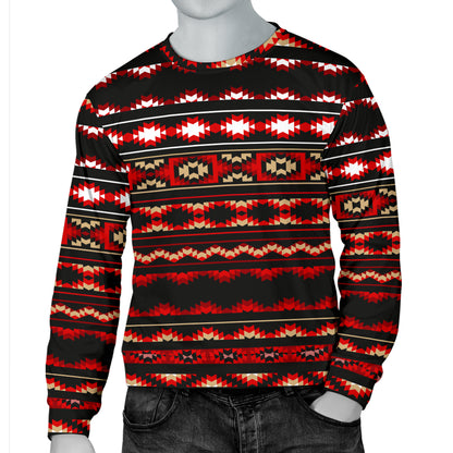Southwestern Themed Men Long Sleeve Sweatshirt