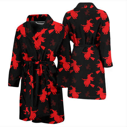 Witch Print Design LKS308 Men Bathrobe