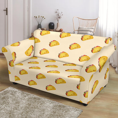 Taco Print Design LKS302 Loveseat Couch Slipcover