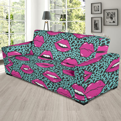 Lip Pattern Print Design 04 Sofa Slipcover