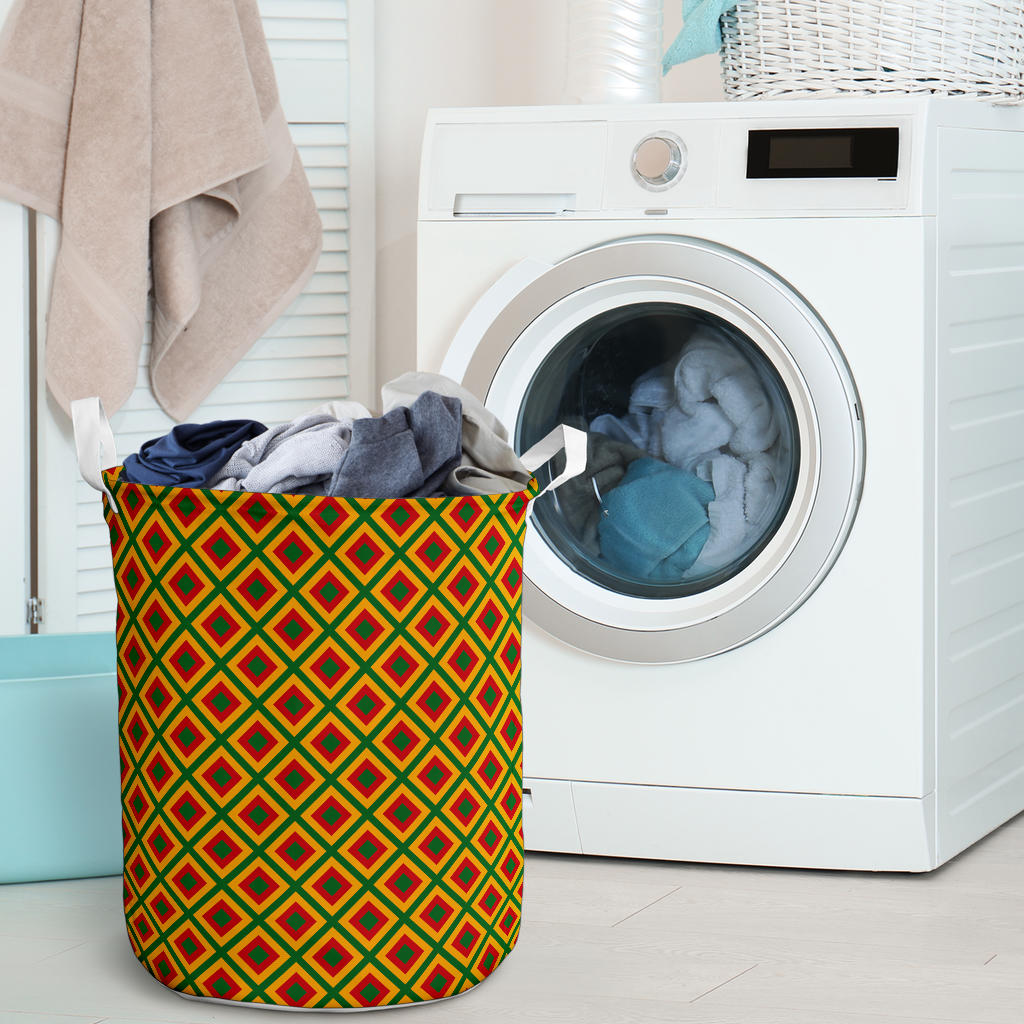 Rasta Reggae Color Cross Laundry Basket