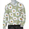 Daisy Yellow Print Pattern Men Long Sleeve Sweatshirt