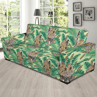 Leopard Pattern Print Design 03 Sofa Slipcover