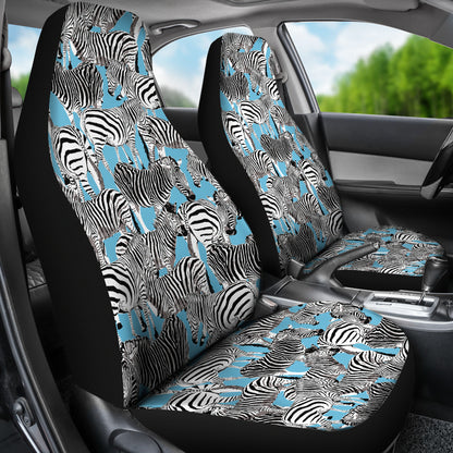 Zebra Print Design LKS305 Car Seat Covers
