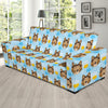 Collies Pattern Print Design 02 Sofa Slipcover