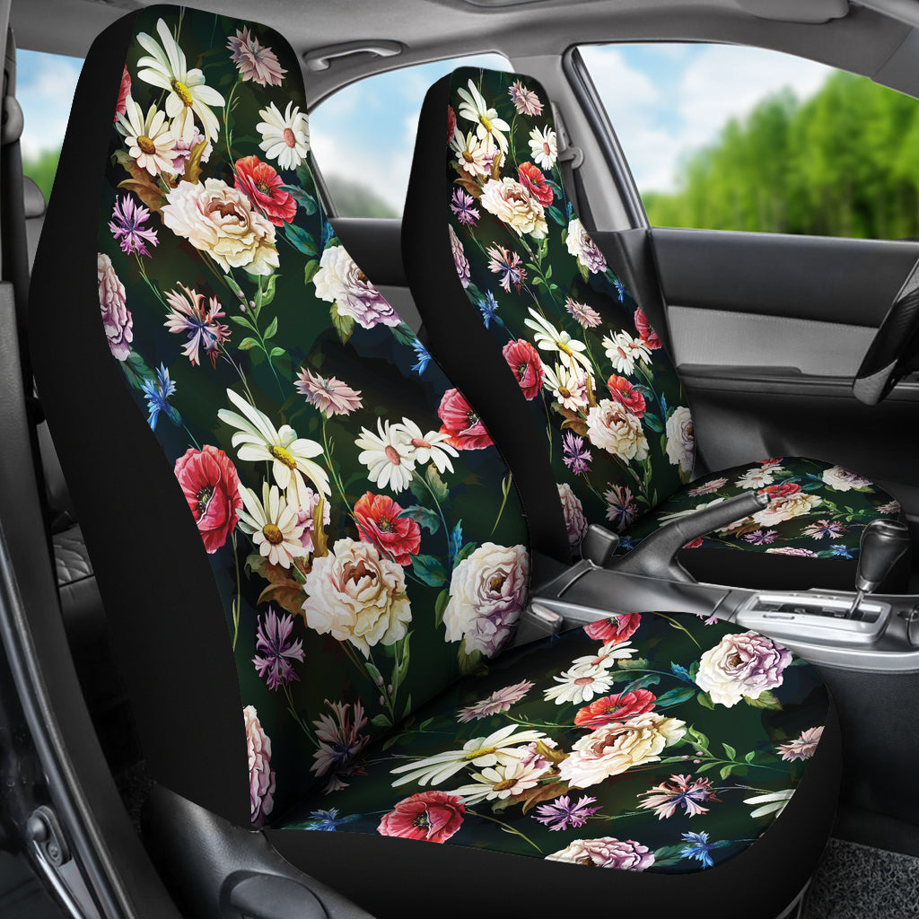 Summer Floral Print Design LKS303 Car Seat Covers