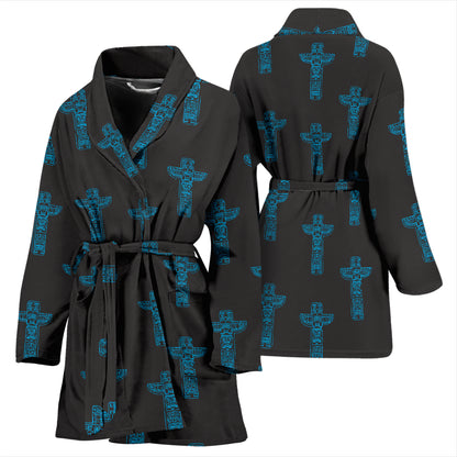 Totem Print Design LKS304 Women Bathrobe