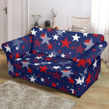Star Print Design LKS304 Loveseat Couch Slipcover