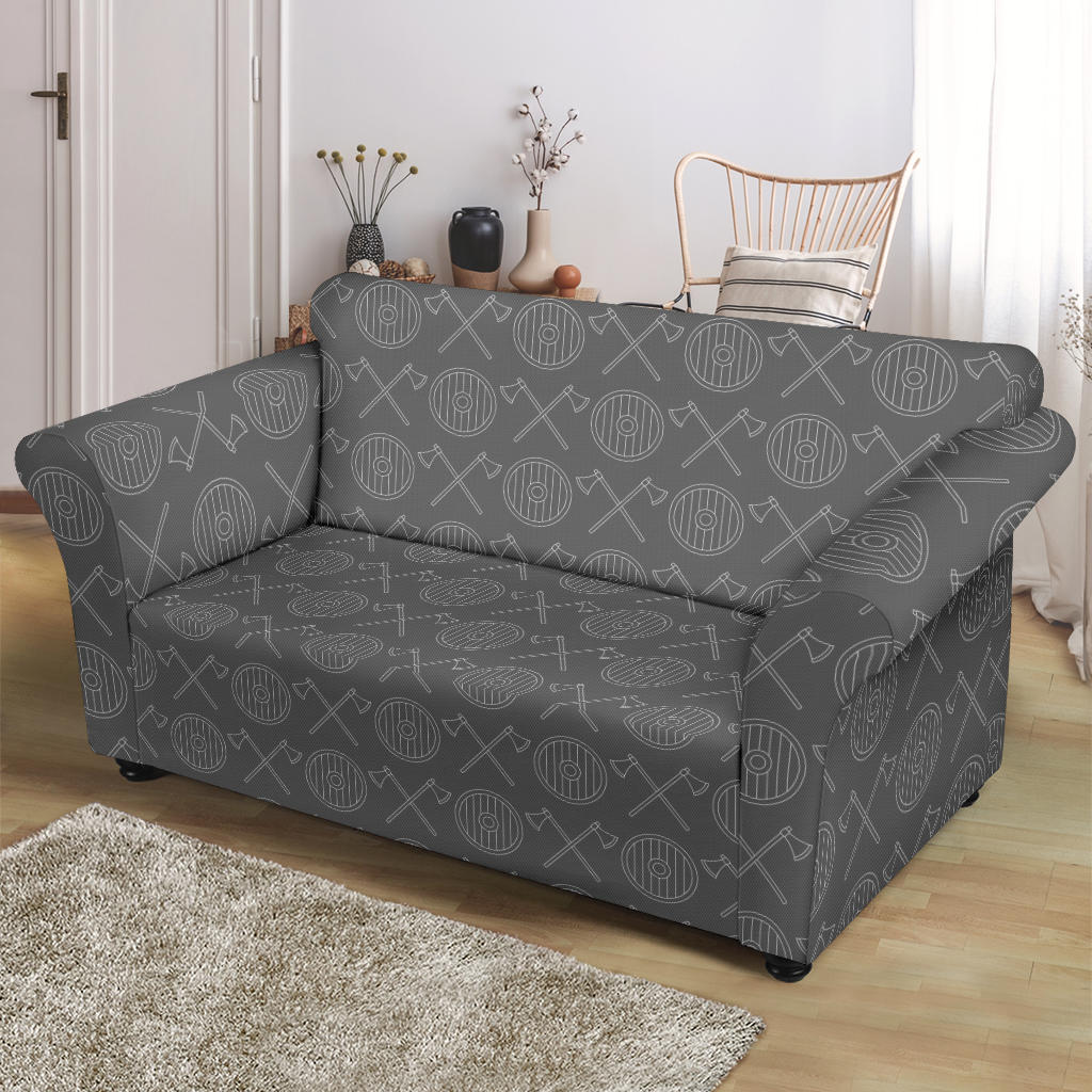 Vikings Print Design LKS303 Loveseat Couch Slipcover