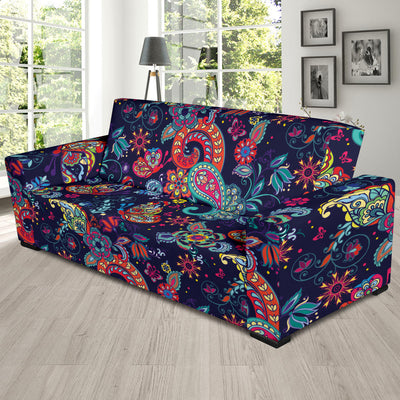 Paisley Boho Pattern Print Design A06 Sofa Slipcover