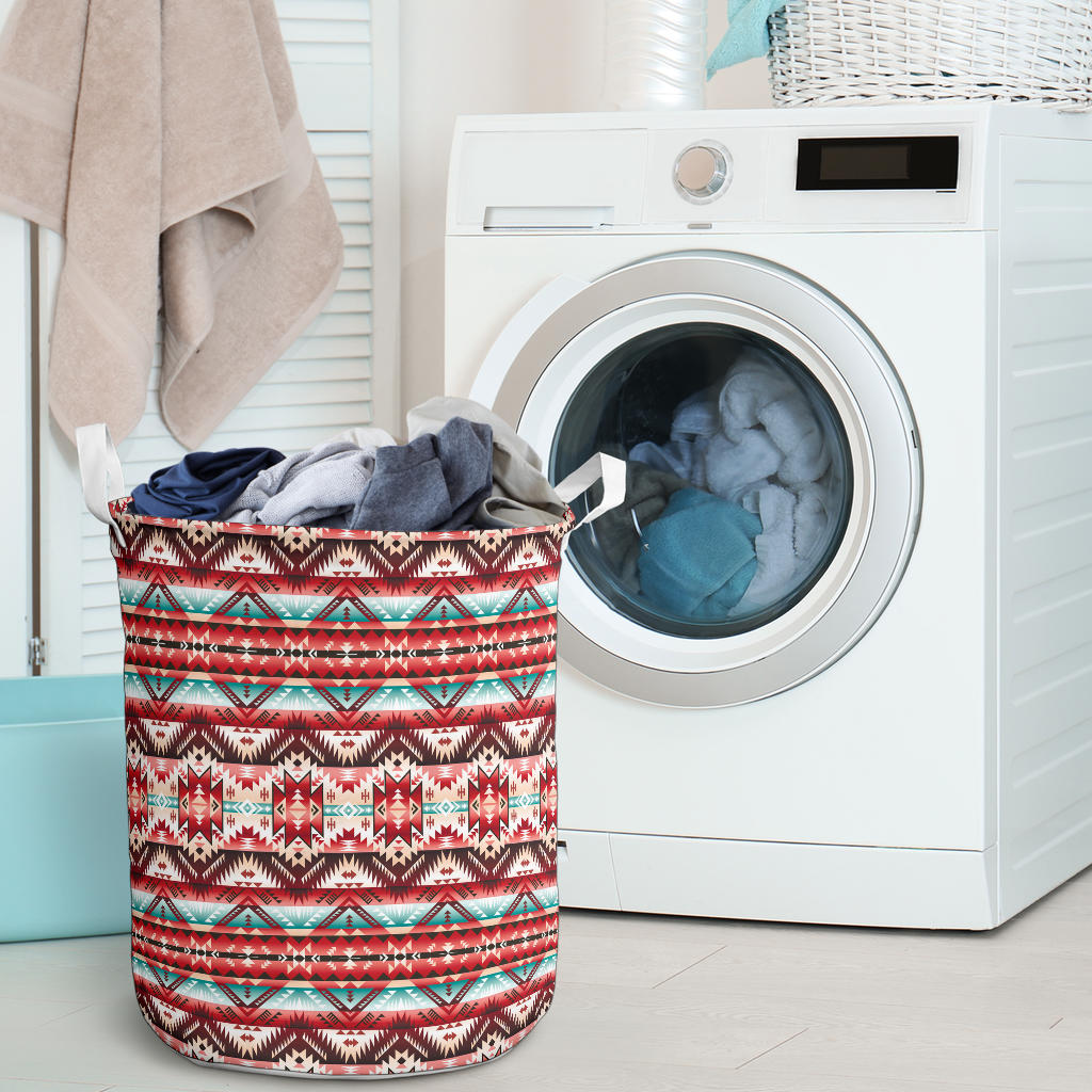 Aztec Western Style Print Pattern Laundry Basket