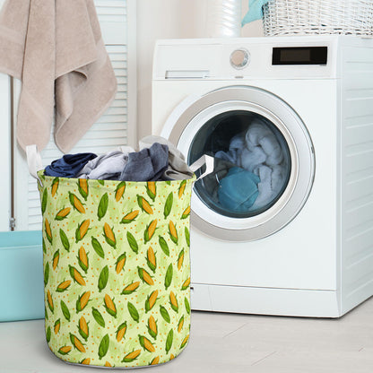 Agricultural Fresh Corn cob Print Pattern Laundry Basket