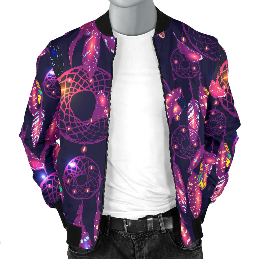 Dream catcher neon Men Bomber Jacket