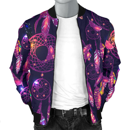 Dream catcher neon Men Bomber Jacket
