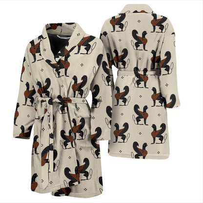 Ancient Greek Print Design LKS3010 Men Bathrobe