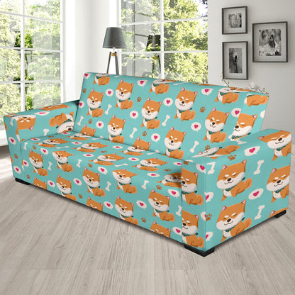 Shiba Inu Print Design LKS3013 Sofa Slipcover