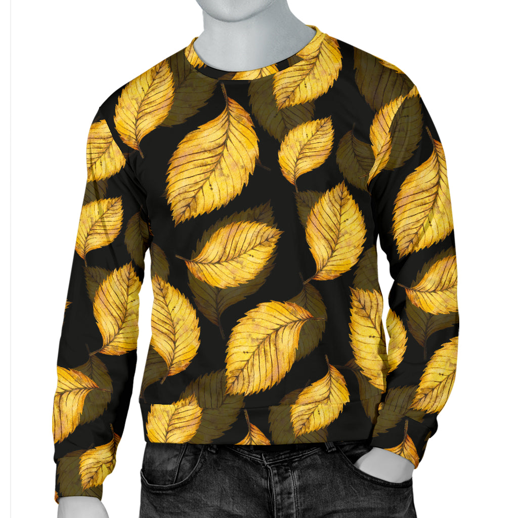 Elm Leave Summer Print Pattern Men Long Sleeve Sweatshirt