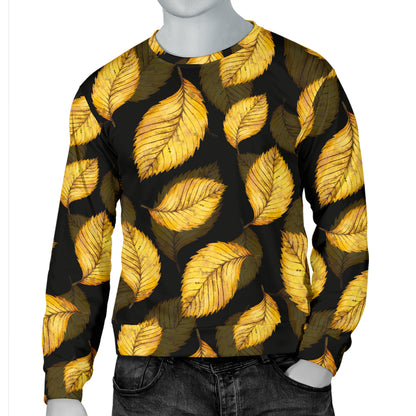 Elm Leave Summer Print Pattern Men Long Sleeve Sweatshirt