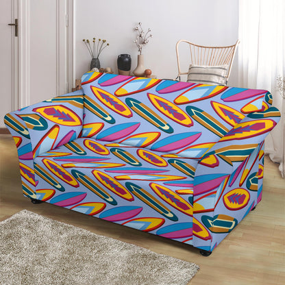 Surfboard Pattern Print Design LKS303 Loveseat Couch Slipcover