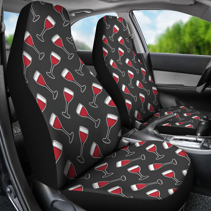 Wine Print Design LKS308 Car Seat Covers
