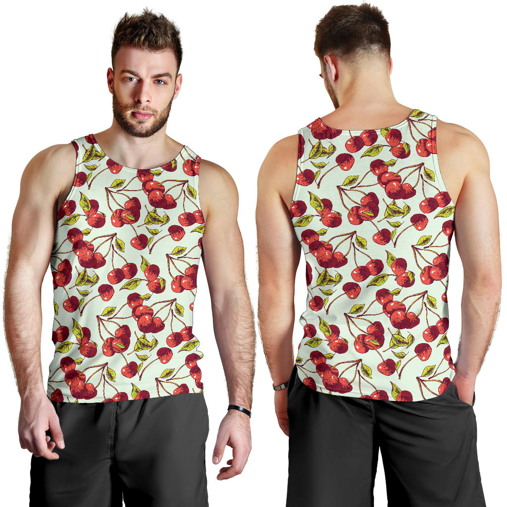 Cherry Hand Draw Men Tank Top