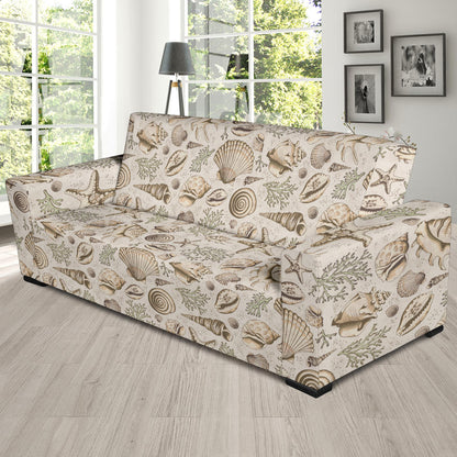 Seashell Print Design LKS304 Sofa Slipcover