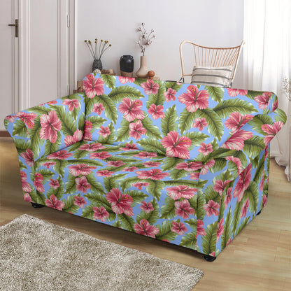 Tropical Flower Print Design LKS301 Loveseat Couch Slipcover