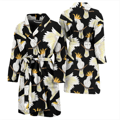 Cockatoo Print Design LKS402 Men Bathrobe