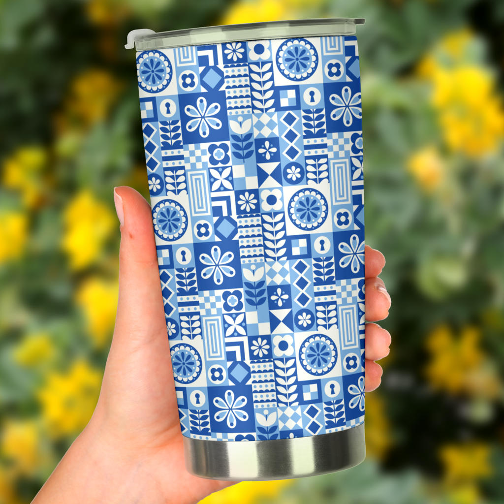 Swedish Print Pattern Tumbler