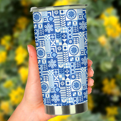 Swedish Print Pattern Tumbler