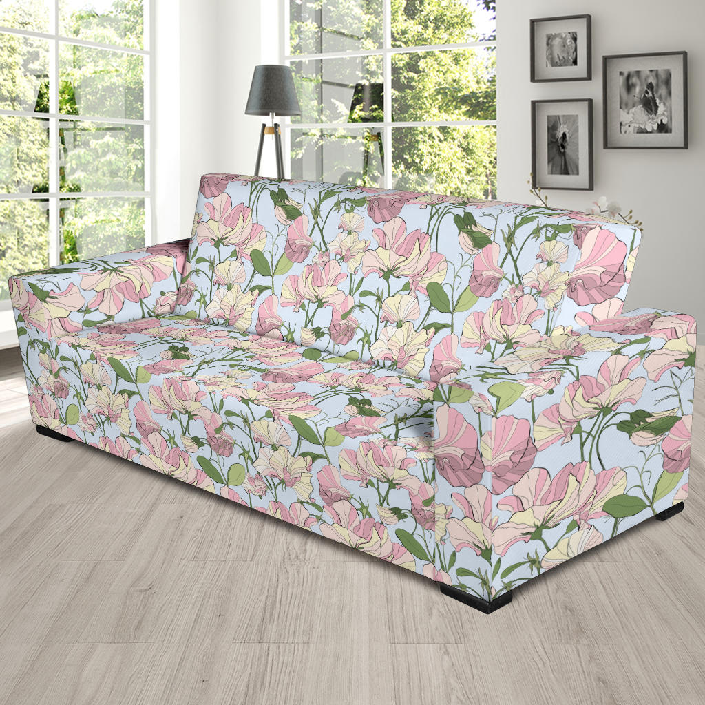 Sweet Pea Print Design LKS304 Sofa Slipcover