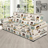 Cake Pattern Print Design 02 Sofa Slipcover