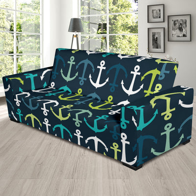 Anchor Pattern Print Design 03 Sofa Slipcover