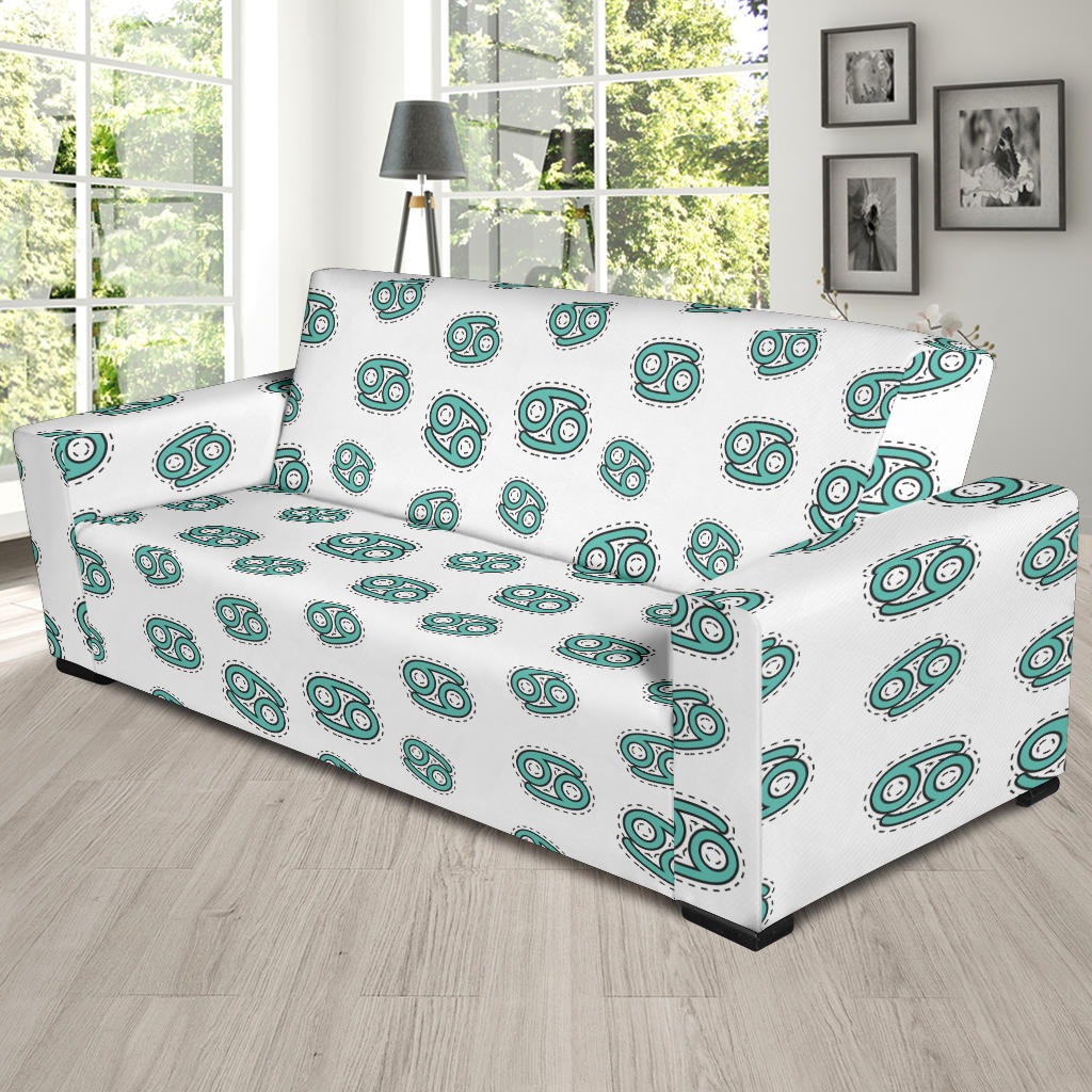 Cancer Zodiac Pattern Print Design 04 Sofa Slipcover