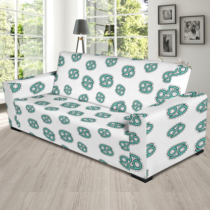 Cancer Zodiac Pattern Print Design 04 Sofa Slipcover