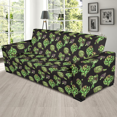 Artichoke Pattern Print Design 02 Sofa Slipcover